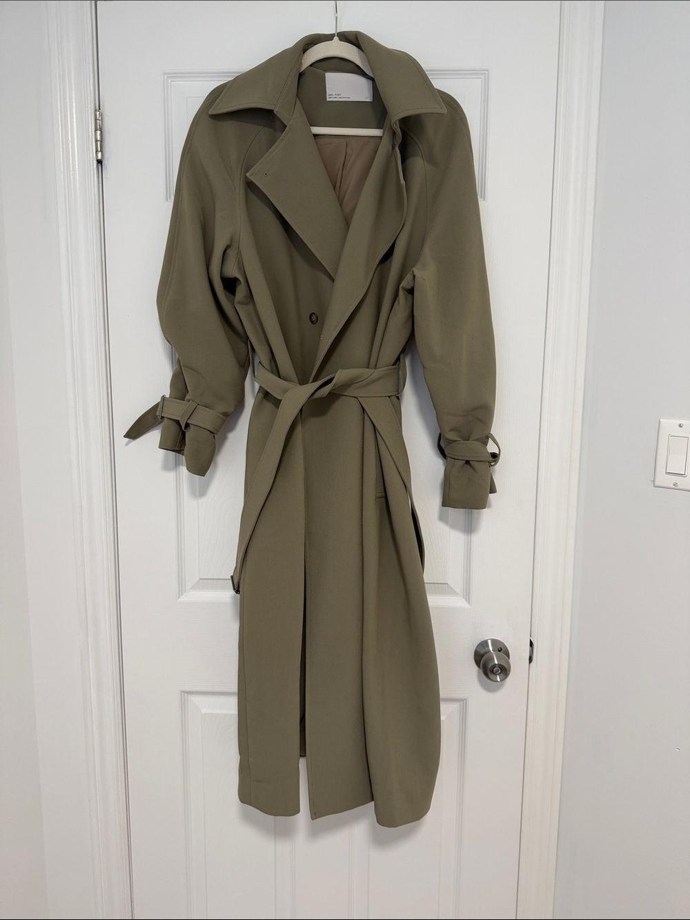 OAK + FORT trench coat - MOSS